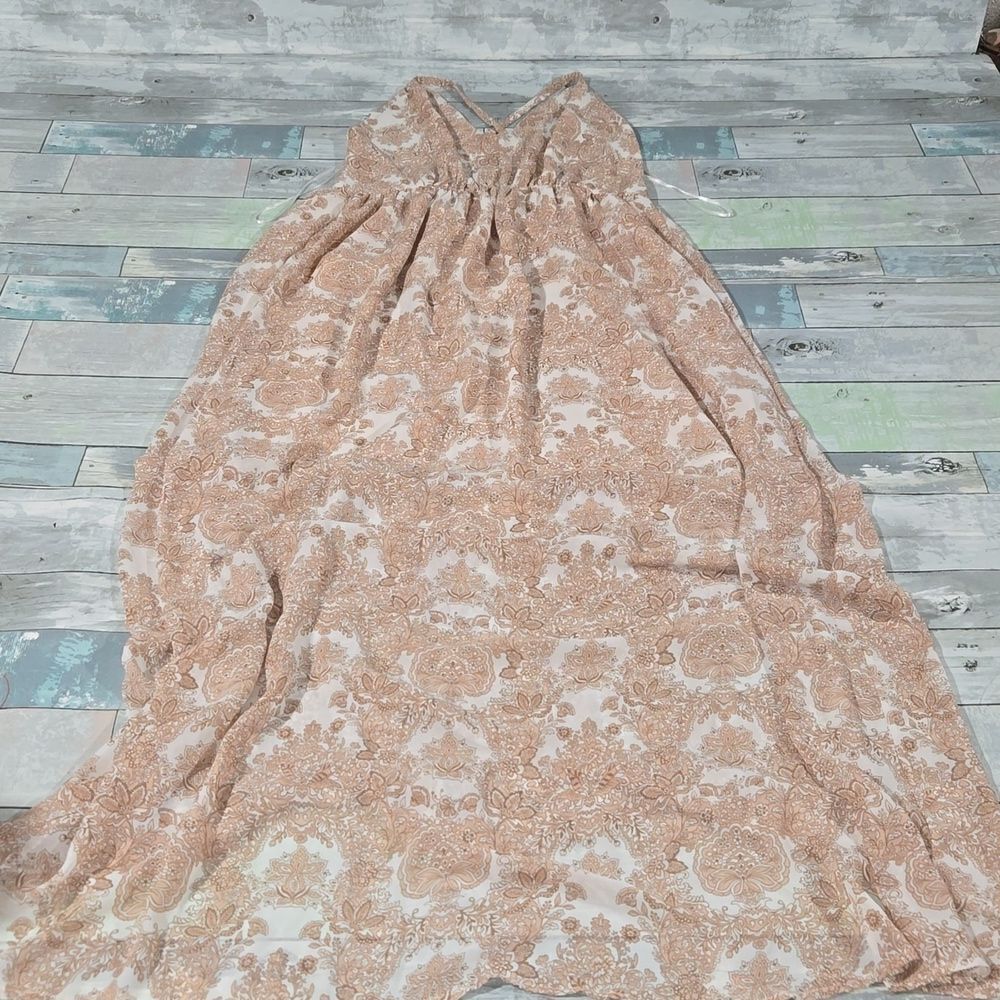 Promesa Long Maxi Dress Open Back sz Medium